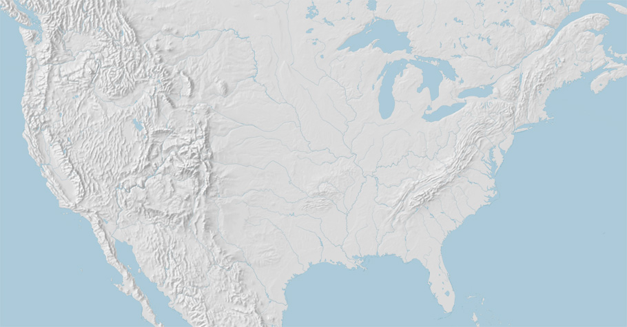 Us Manual Shaded Relief